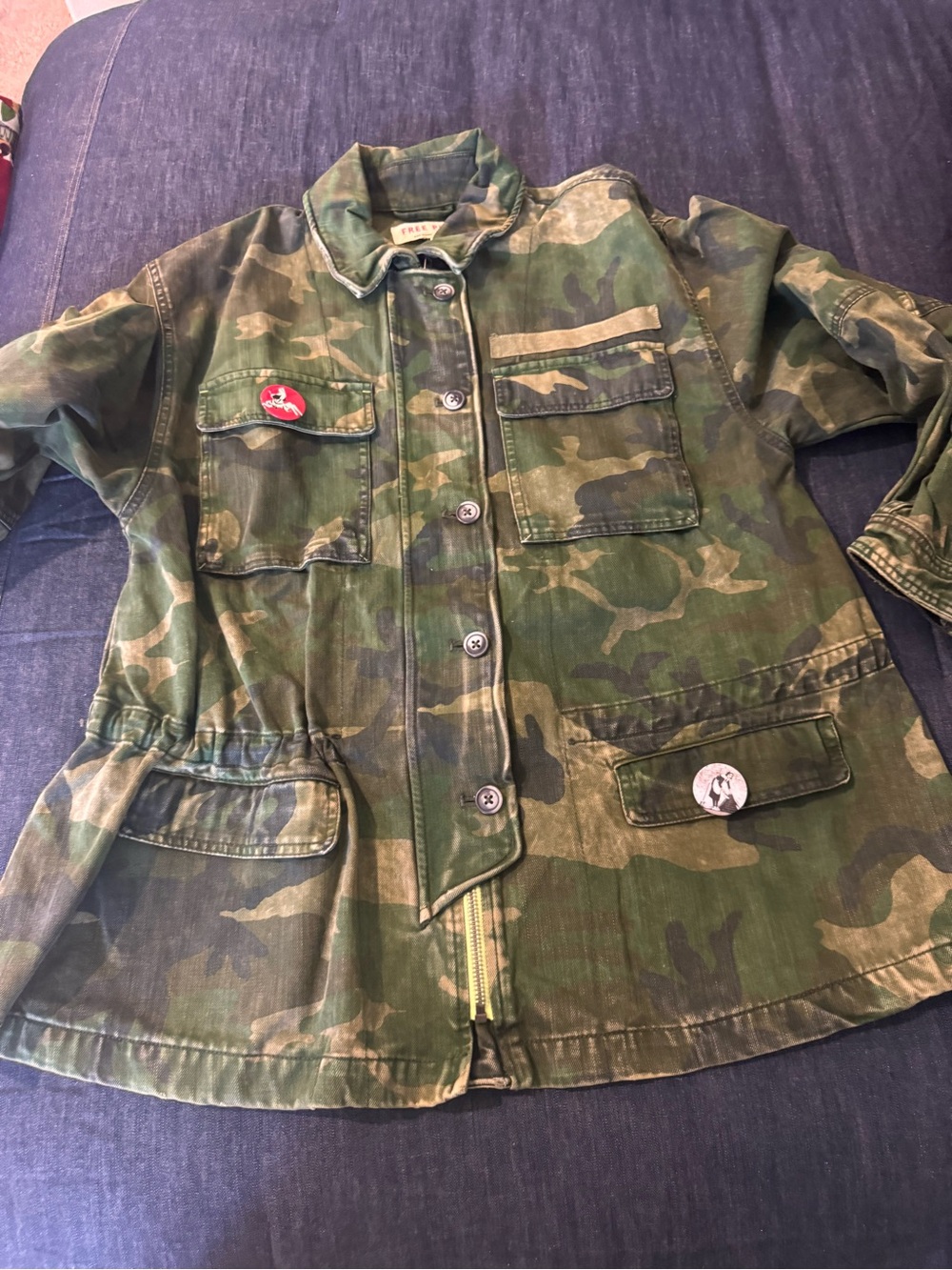 Free PeopleCamouflage Utility Jacket - Green